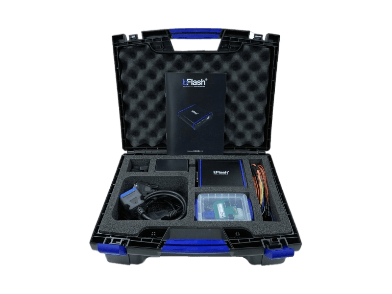 bFlash Slave est un outil indispensable pour tout professionnel de la reprogrammation de puces, ingénieur en calibration, et atelier de réparation d'ECU/TCU